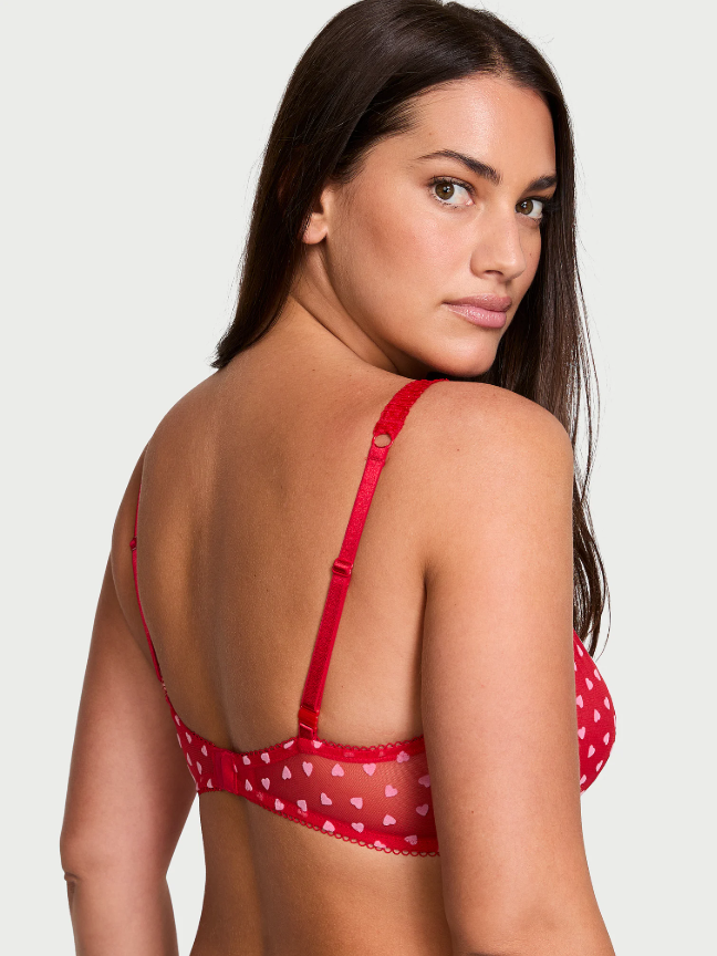 DUMMY - Brasier Victoria Secret  de media copa sin forro con corazones Tease 34B